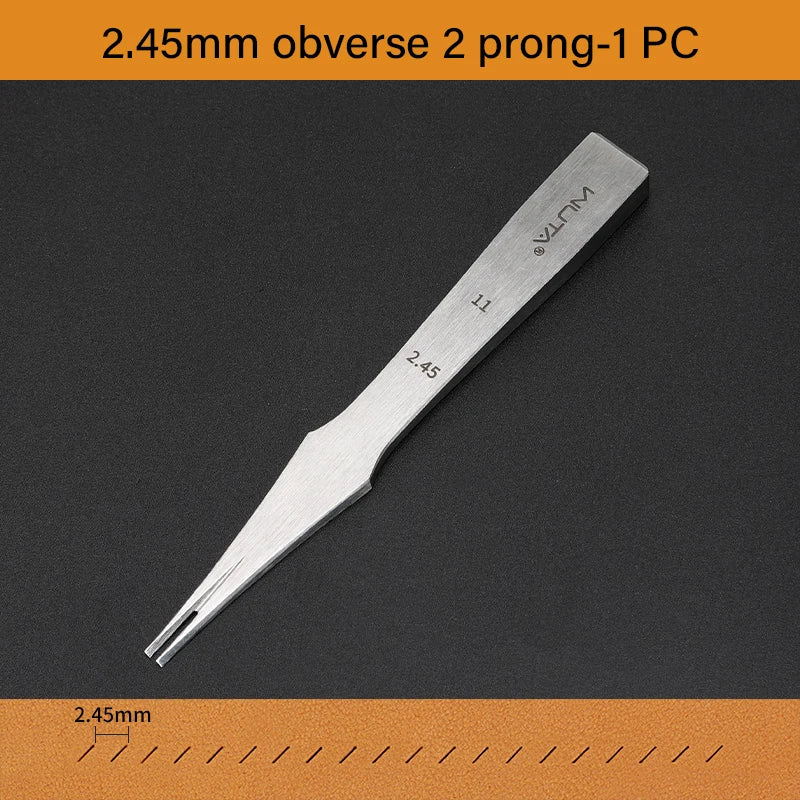 WUTA 1PC Professional Sharp Leather Chisel Punch French Style Pricking Iron Punching Tool High Polish DIY Leather Craft Tools