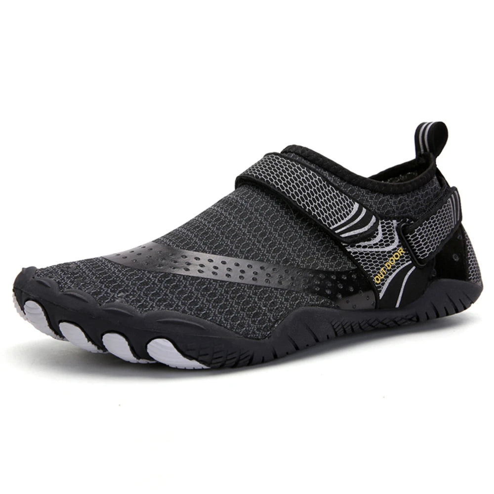 Men's Quick-Dry Non-Slip Water Shoes, Lightweight Barefoot Aqua Sneakers for Swimming and Wading