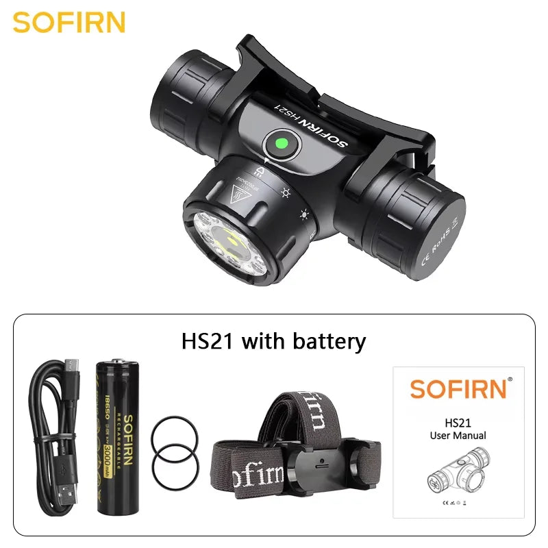Sofirn HS21 2000lm Rechargeable Headlamp