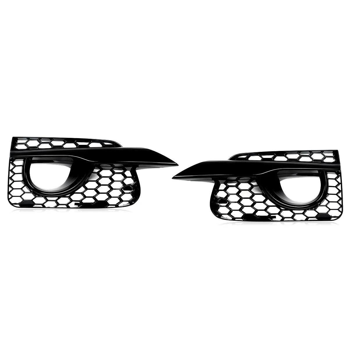 For 2014-2017 Infiniti Q50 Fog Light Grille Covers Honeycomb Style Gloss Black