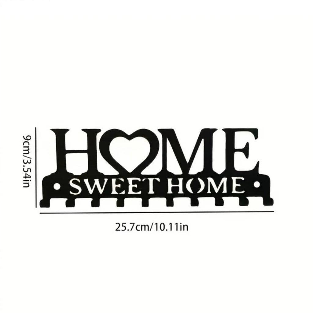 Metal Wall-Mount Key Holder Rack – Home Sweet Home Design