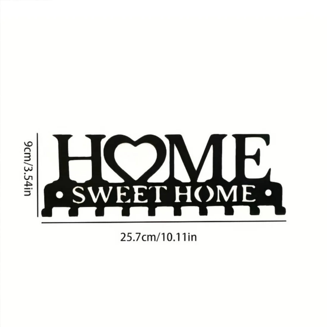 Metal Wall-Mount Key Holder Rack – Home Sweet Home Design
