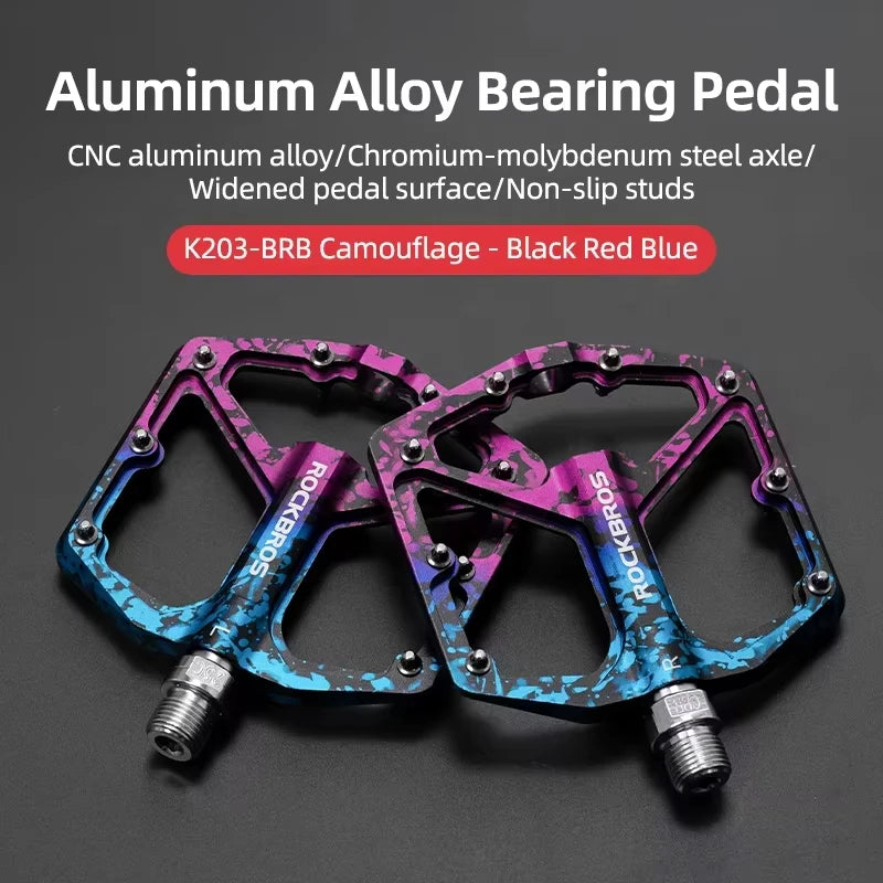 Bike Pedals Aluminum Alloy Anti-slip One-Piece Ultralight Sealed Bearing Cycling Pedals Waterproof Bicycle Accessories