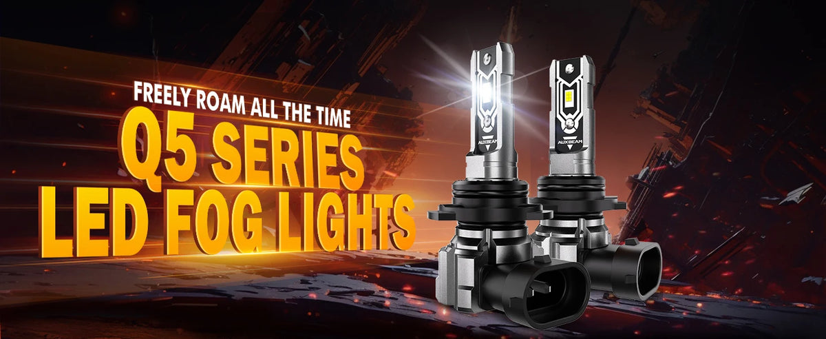 AUXBEAM Q5 SERIES LED LED FOG LIGHT/DRL BULBS 50W 10000LM 5202 PS24W H16EU 9006 HB4 H8 H9 H16 H11 H10 9145 9140 LED Bulbs