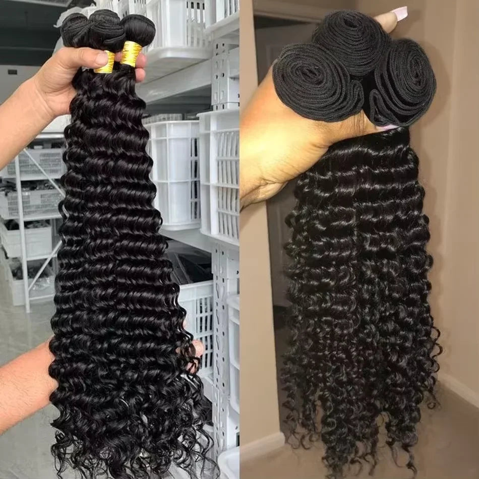 Burmese Curly Human Hair Bundles