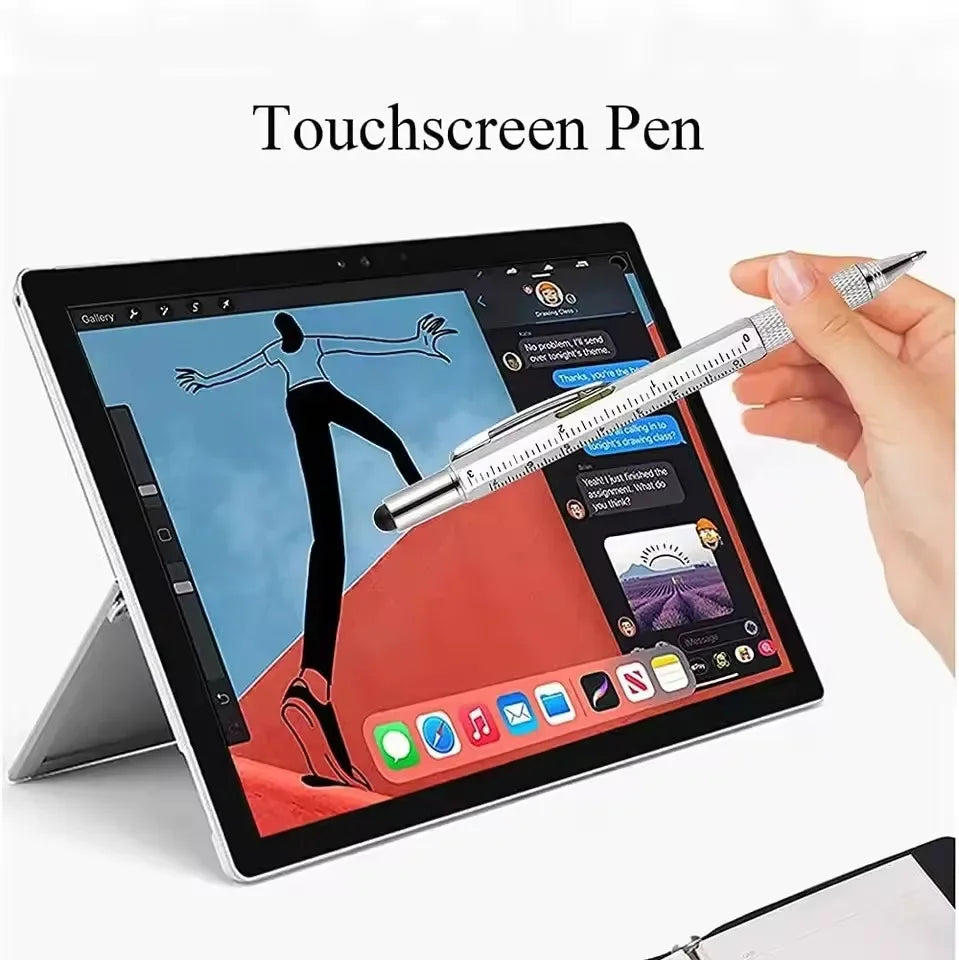 7-in-1 Stylus Pen with Screwdriver & Ruler
