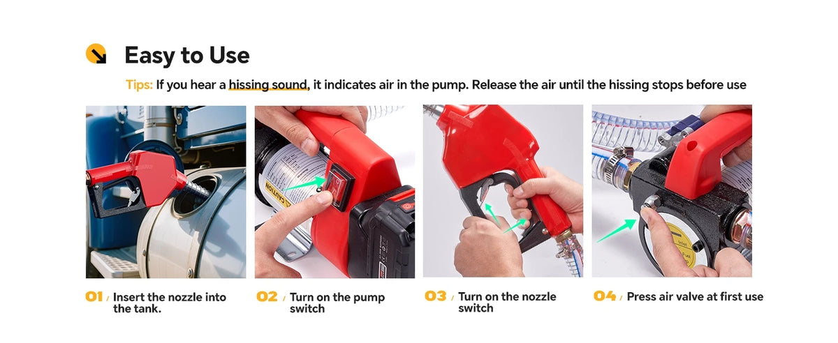 Taskstar Cordless Electric Diesel Transfer Kit with 2x6.6FT Hoses 12GPM Fuel Transfer Pump for 18V Makita Battery Pin