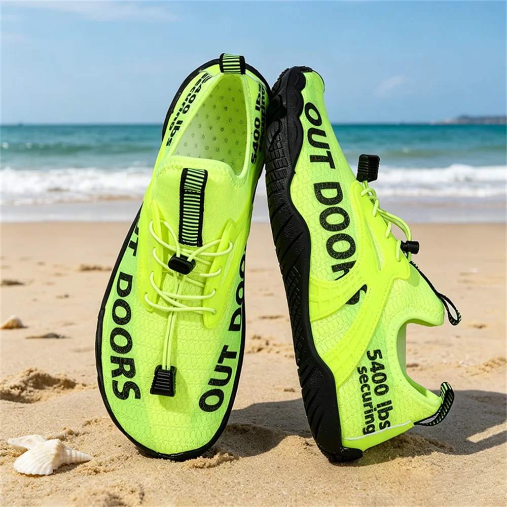 Men's Quick-Dry Water Shoes, Lightweight Barefoot Beach and Wading Sneakers