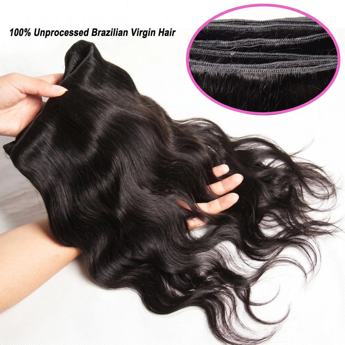 Body Wave Human Hair Bundles, 2–4 Pack