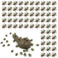 Halloween Fake Flies Prank Set, 100 Pcs Realistic Plastic Flies