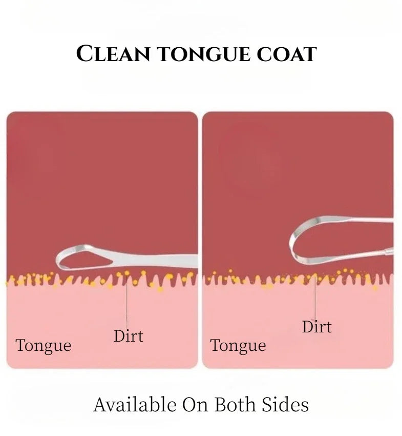 Premium 1pcs/3pcs Metal Tongue Scraper Cleaner for Adults & Kids Portable Stainless Steel Tongue Scrapers Brushes for Removing