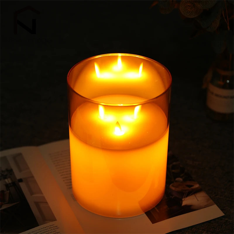 Halloween Flameless Flickering LED Candles, Battery Operated