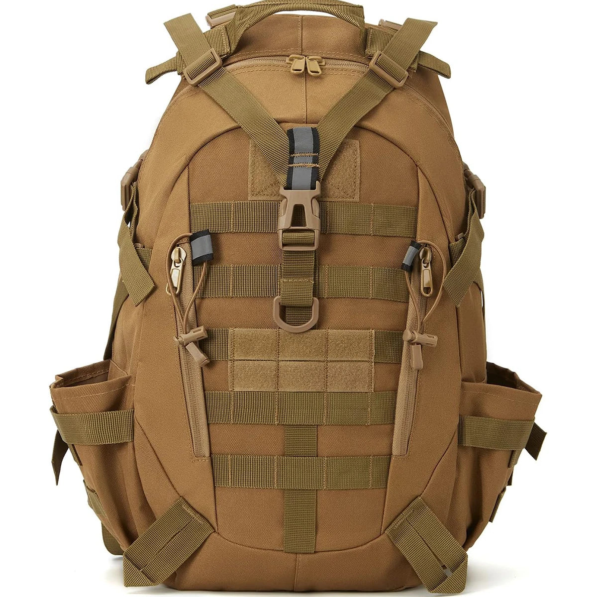 35L Men's Outdoor Hiking Backpack with MOLLE System, Reflective Strip and Dual Cup Holders