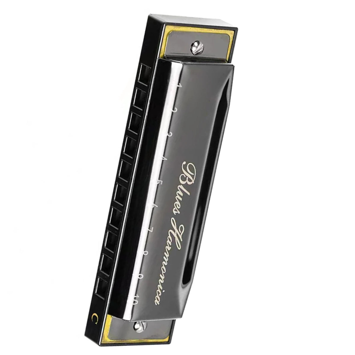 Stainless Steel 10 Hole Key of C Kids Blues Harmonica French Harp Mouth Organ Phosphor Bronze Reeds High Quality
