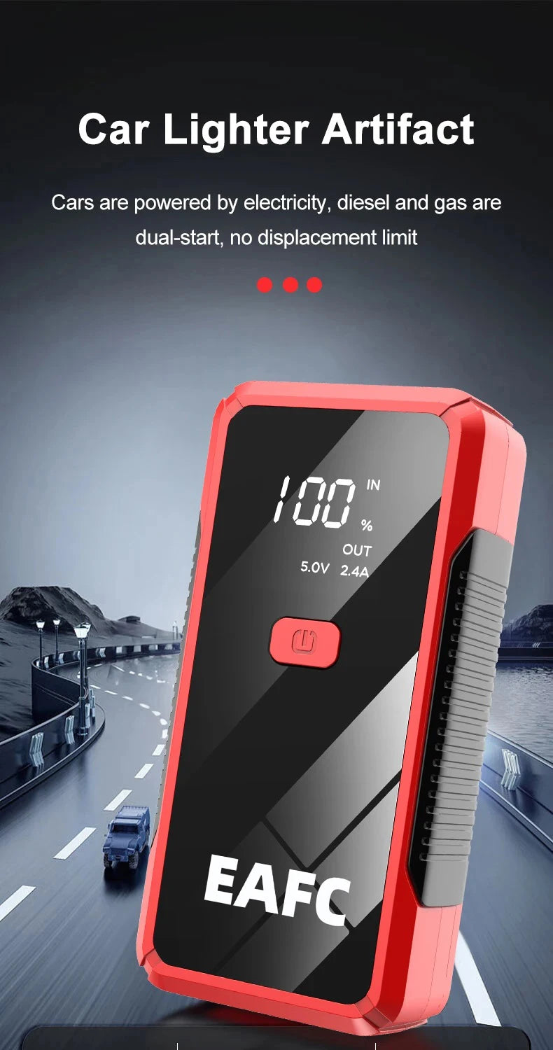 12V Car Jump Start 600A-2000A Car Battery Starter Booster Auto Starting Device Emergency Start Portable Power Bank