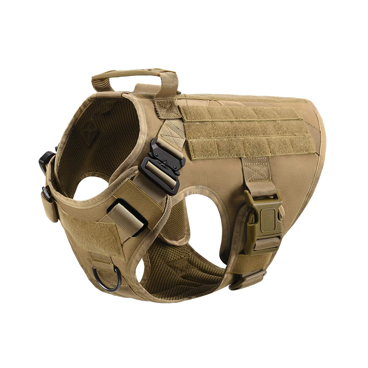 Tactical Dog Harness with MOLLE Pouches, No-Pull Training Vest for Medium and Large Dogs