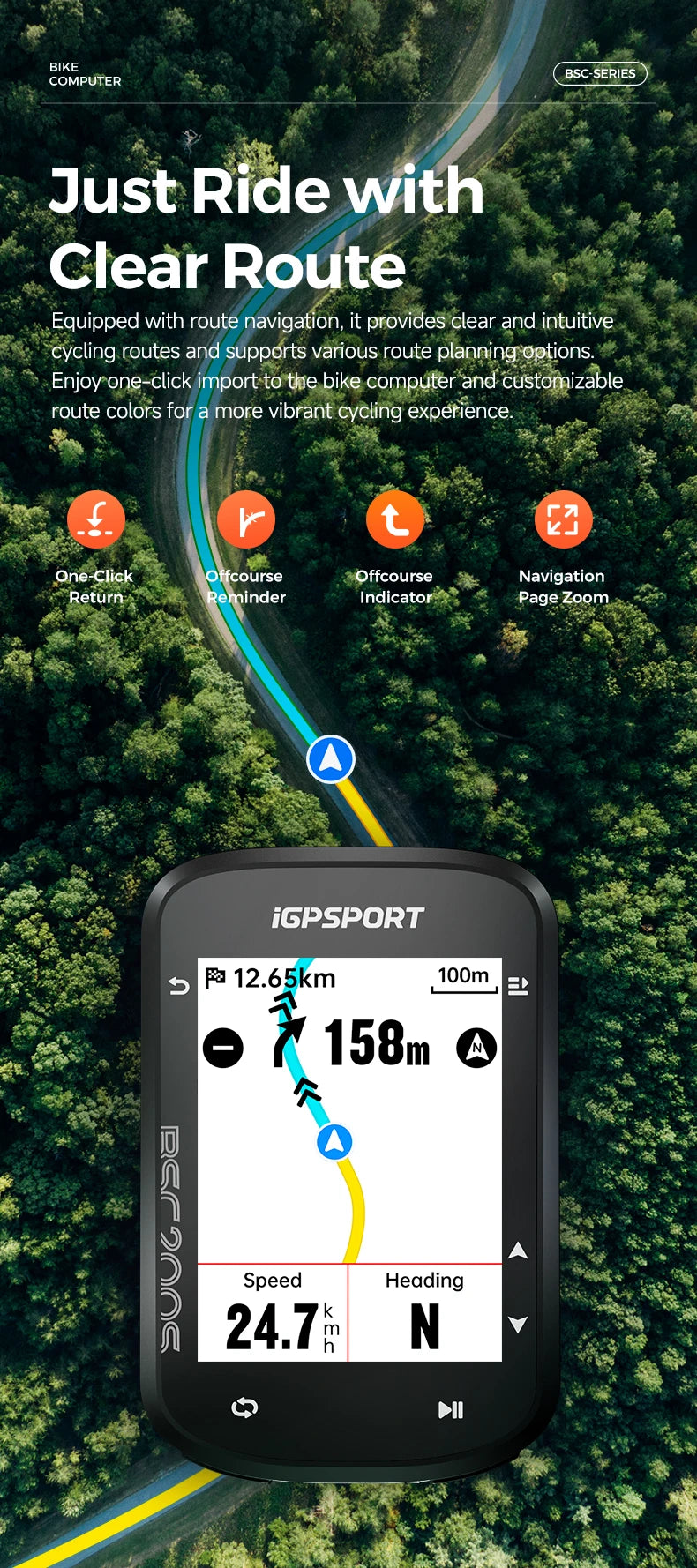 iGPSPORT BSC200S GPS Bike Computer