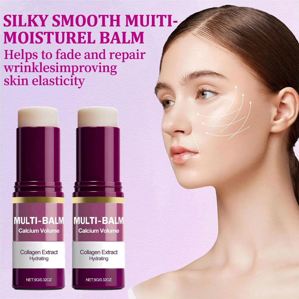 Multi Balm Collagen Stick, Hydrating Firming Moisturizer for Eyes, Neck and Face