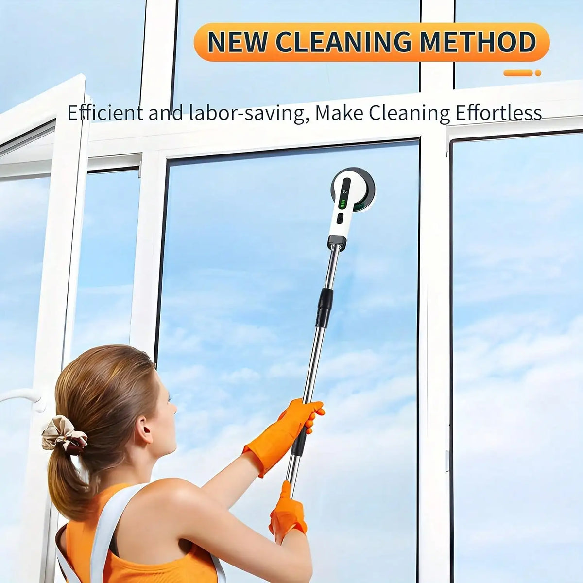 2026 Electric Rotating Cleaning Brush, Rechargeable Cleaning Brush, Shower Cleaning Brush With 9 Brush Heads, 2 Hours Of Battery Life, Dual Speed Adjustment, Retractable Handle, Suitable For Bathtubs, Tiles, Floors, Cars, Hou