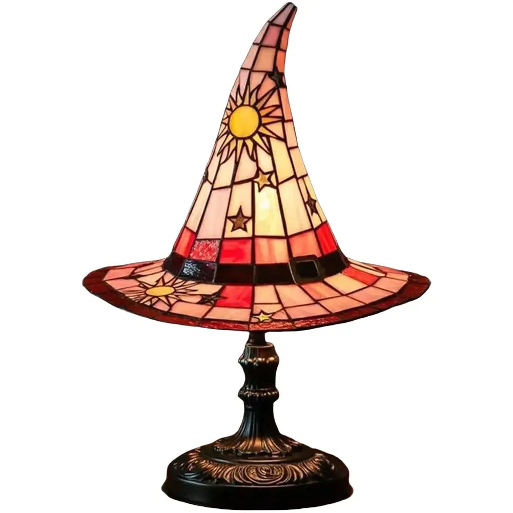 Halloween Witch Hat LED Table Lamp, USB Night Light