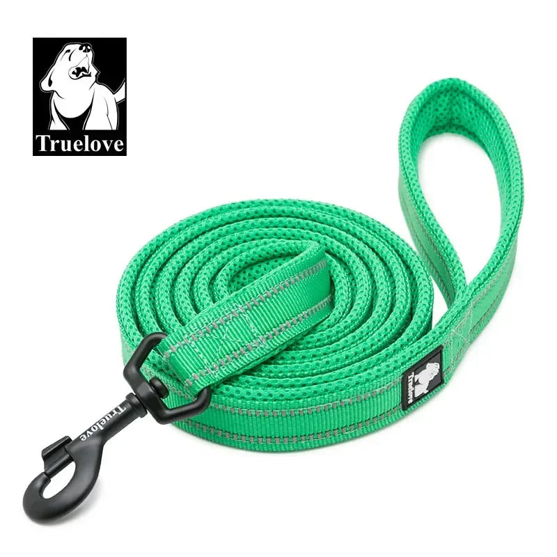 Truelove Soft Padded Pet Leash, Reflective Nylon Mesh 200cm Lead for Dogs and Cats, Available in 11 Colours