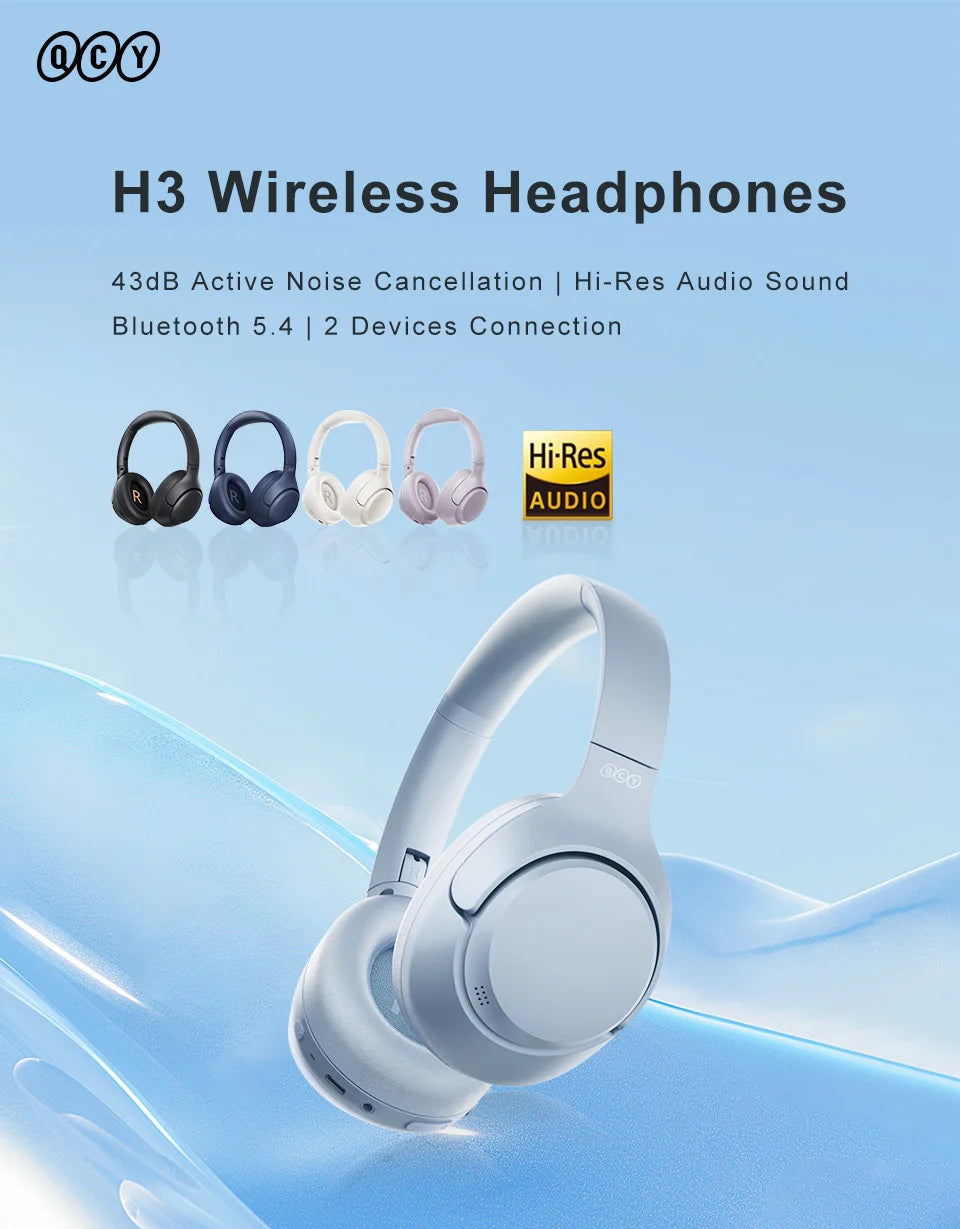 QCY H3 ANC Over-Ear Wireless Headphones
