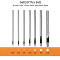 WUTA Basic Series 5-15 Pcs Leather Hollow Punch Set Round Hole Steel DIY Craft Working Tools for Watch Band,Fabric,Plastics,Gask