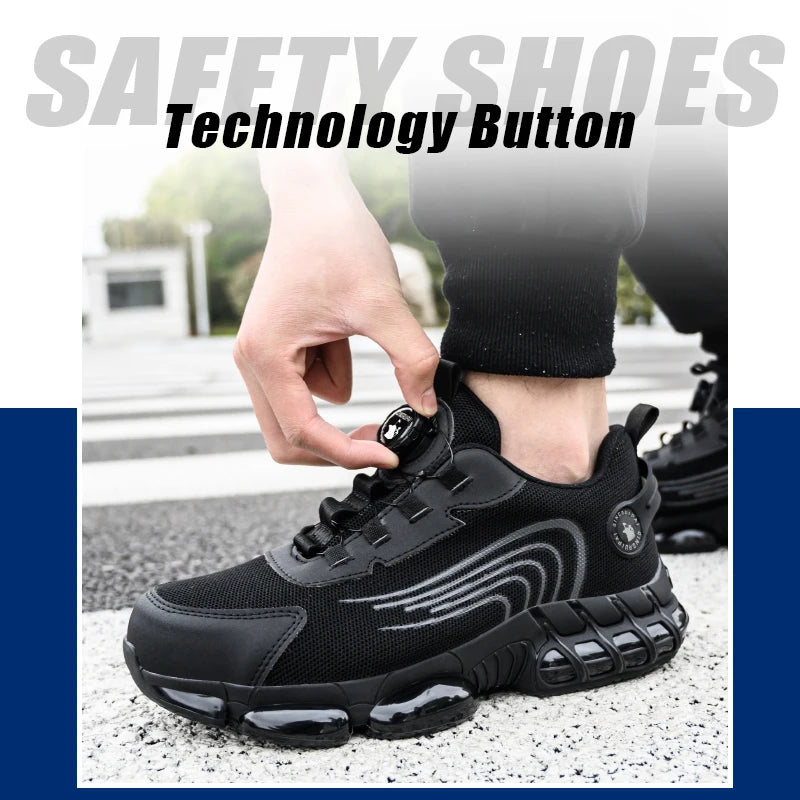 Steel Toe Slip-On Work Shoes, Puncture Resistant