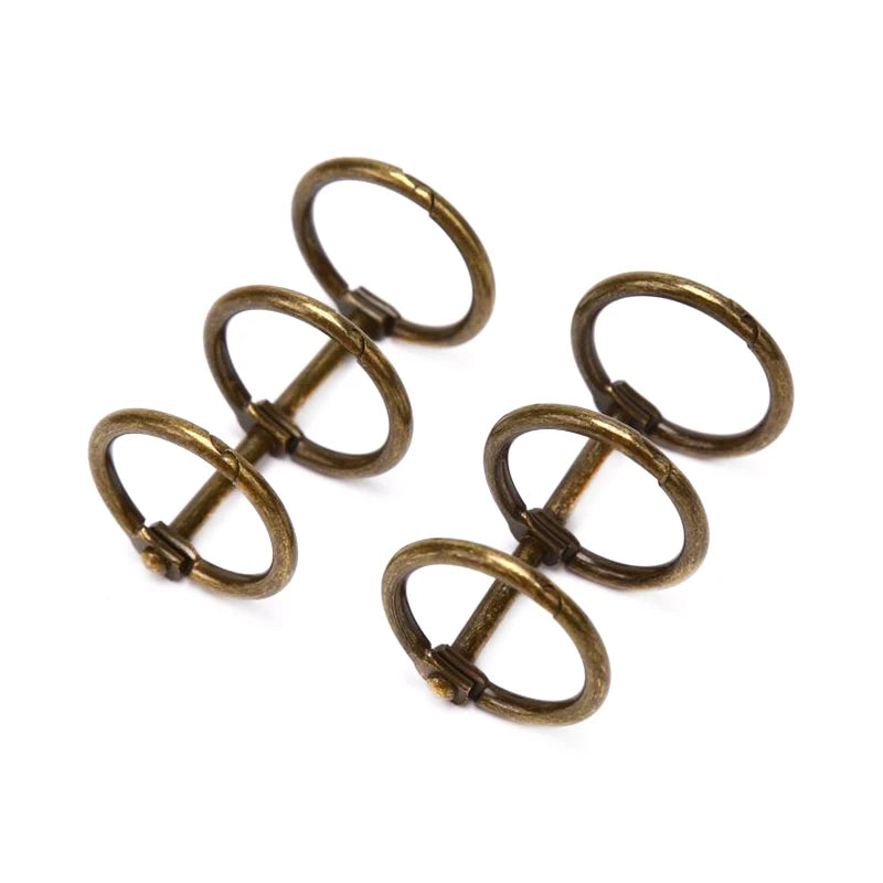 2Pcs 3 Rings Loose Leaf Metal Book Binder For Notebook Album Scrapbook Clips Metal Ring Binder Calendar Circle Stationery Office