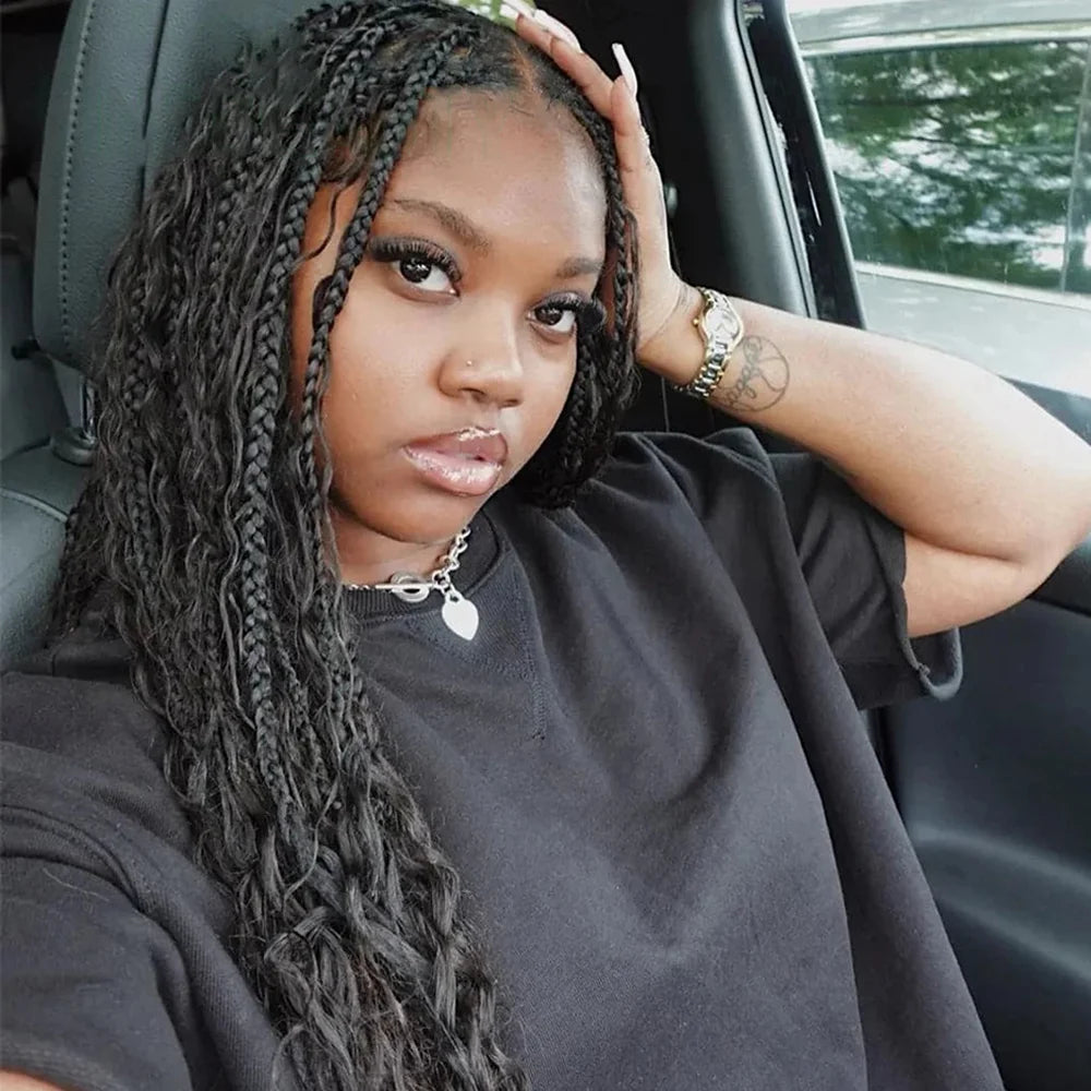 Deep Wave Human Braiding Hair for Boho Braids, 14"