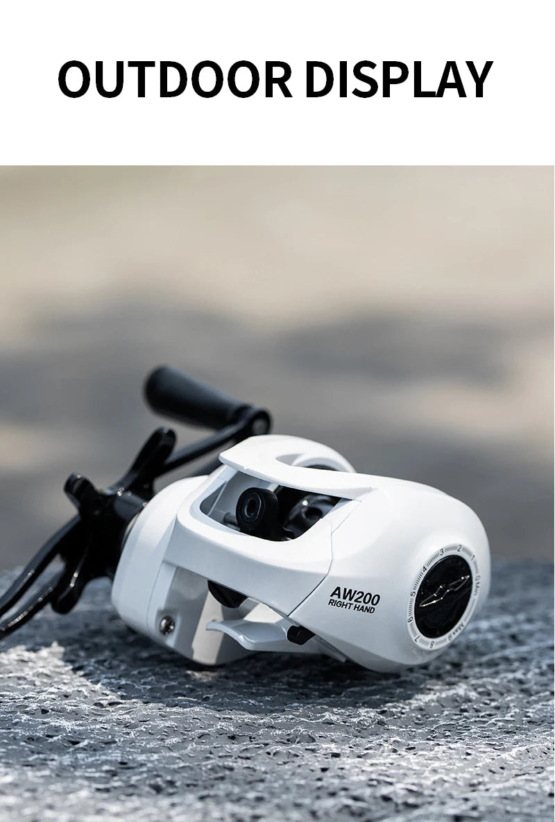 BILLINGS Baitcasting Reel 8KG Max Drag 6.3:1 Gear Ratio Magnetic Brake System Baitcaster Fishing Reel, Freshwater & Saltwater Casting Reel for Fishing