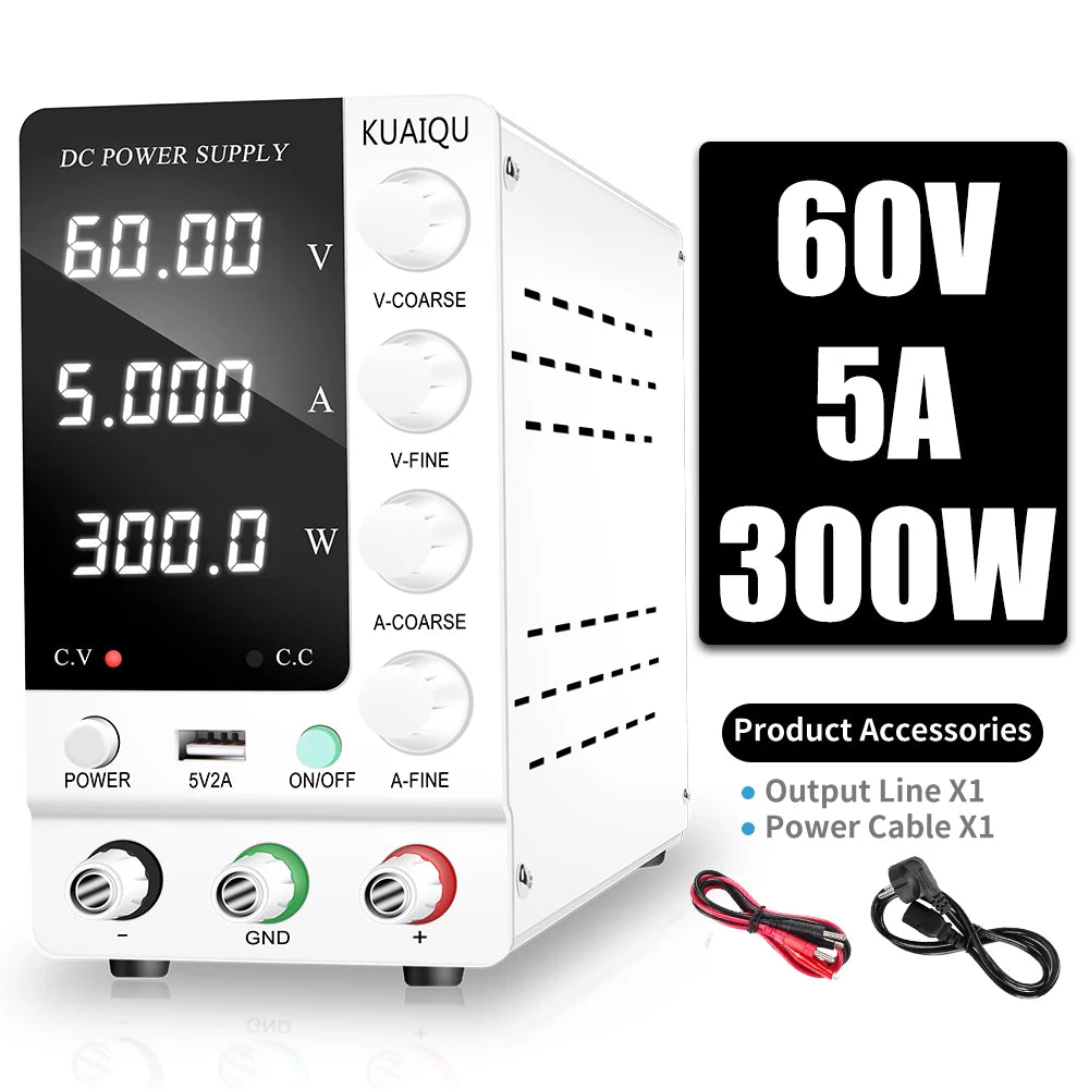 KUAIQU Adjustable DC Bench Power Supply