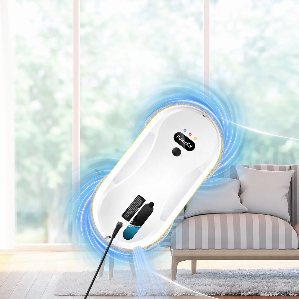 Household window automatic water spray cleaning robot vacuum cleaner remote control electric window wiper household glass wiper