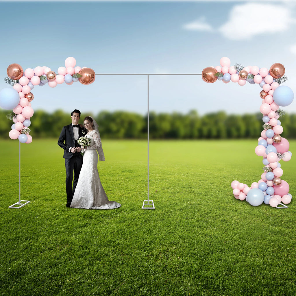 10X20FT Heavy Duty Wedding Backdrop Stand 6M*3M Square Metal Arch Frame Kit for Stage, Photography, Party, Curtain Support