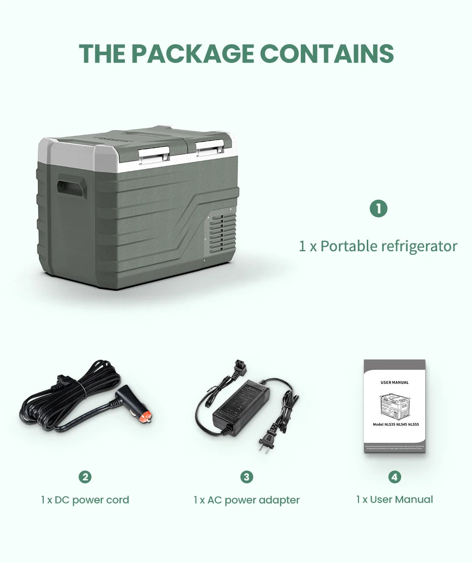 Alpicool NLS 12V Portable Compressor Car Fridge
