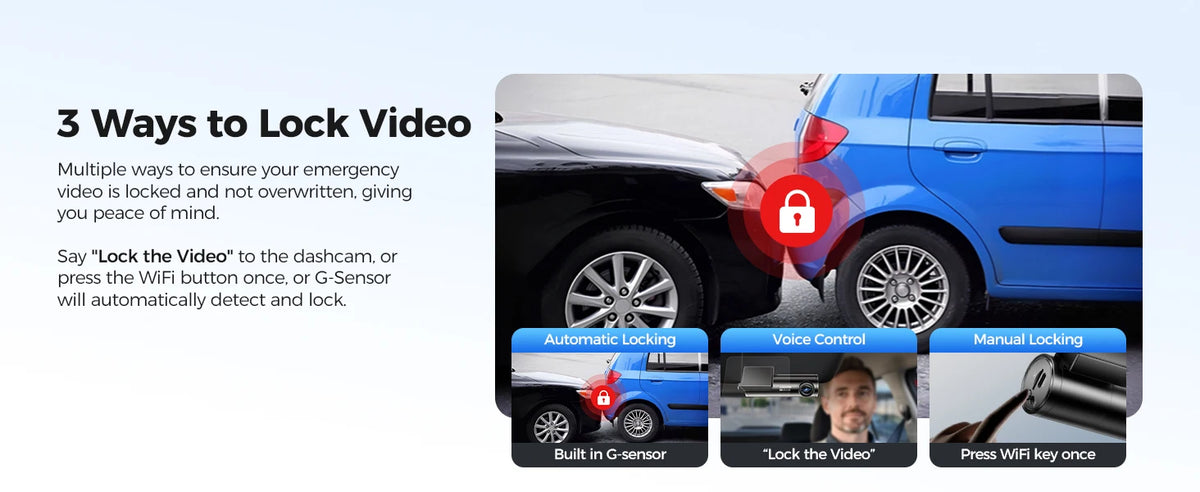 AZDOME M300S Dash Cam 4K+1080P Car Rear Camera Dash Cam 800MP Lens Built-in GPS WIFI Car DVR Voice Control Night Vision 후방카메