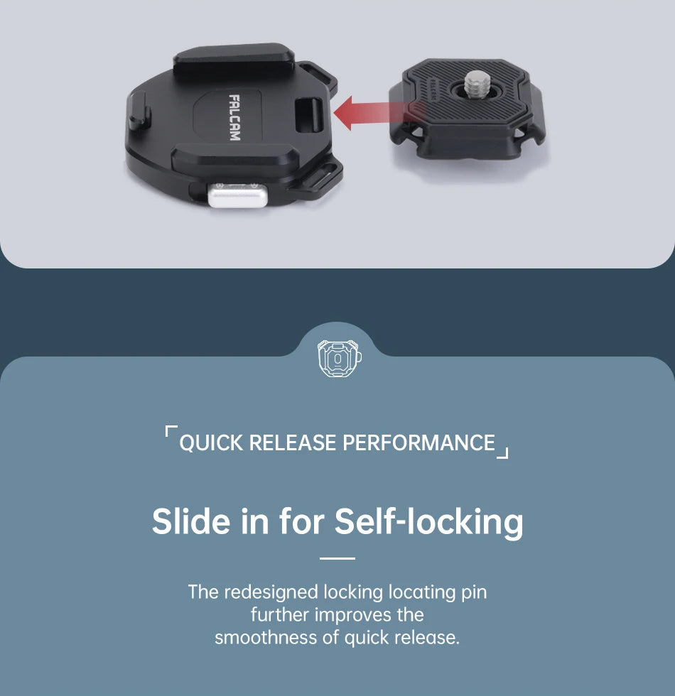 Ulanzi Falcam F38 Quick Release Shoulder Strap /Backpack Base /Kit V2 Compatible With F38 PD Fotopro PGY Quick Release Plate