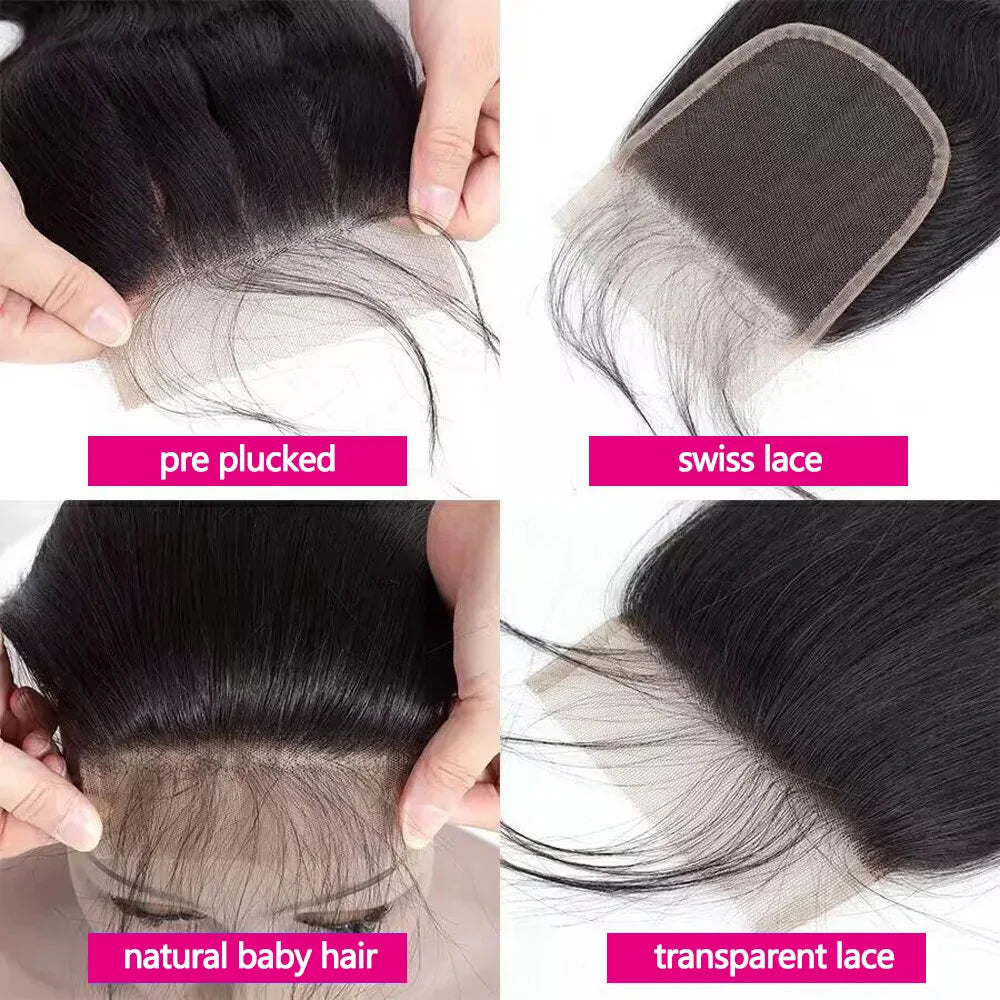 Straight HD Lace Frontal, Brazilian Human Hair