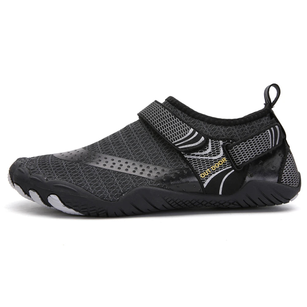 Men's Quick-Dry Non-Slip Water Shoes, Lightweight Barefoot Aqua Sneakers for Swimming and Wading