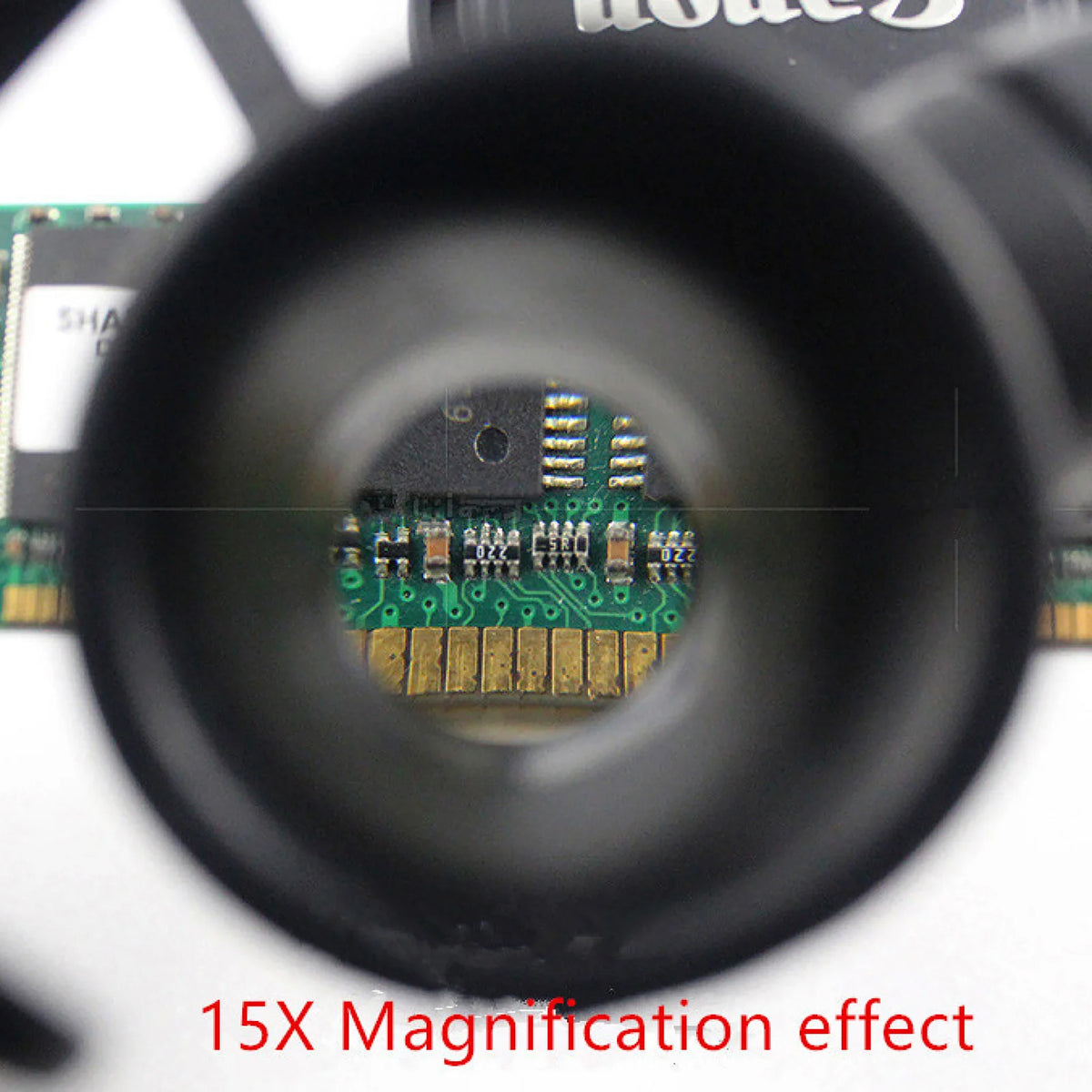 LED Jeweler's Loupe Magnifier, 10X to 25X