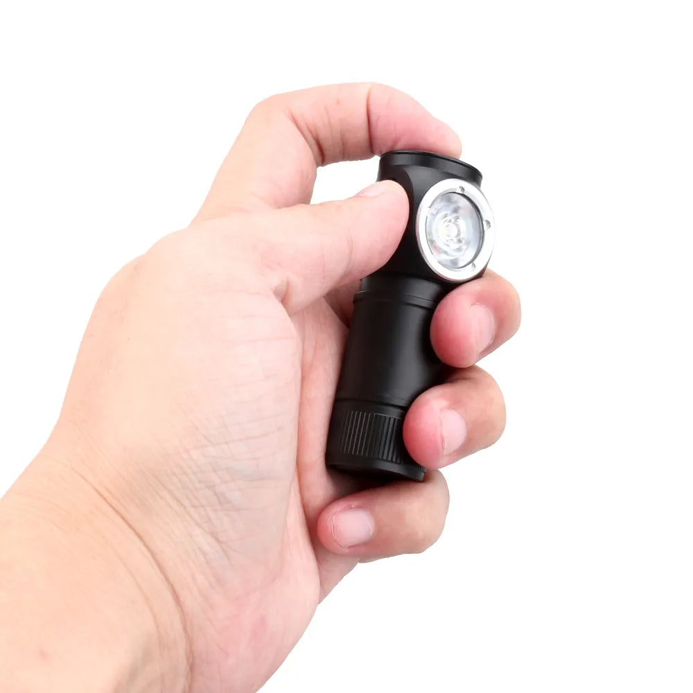 HS10 USB C Rechargeable Mini 16340 Headlamp 1100lm TN-3535 90CRI Angle Flashlight TIR Optics with Magnet Tail 2 Groups