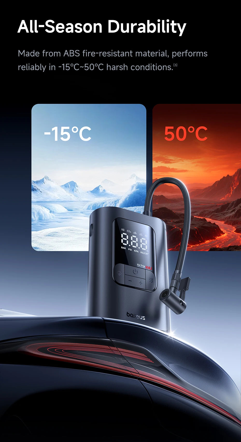 Baseus GoTrip VA1 Max Cordless Car Tire Inflator