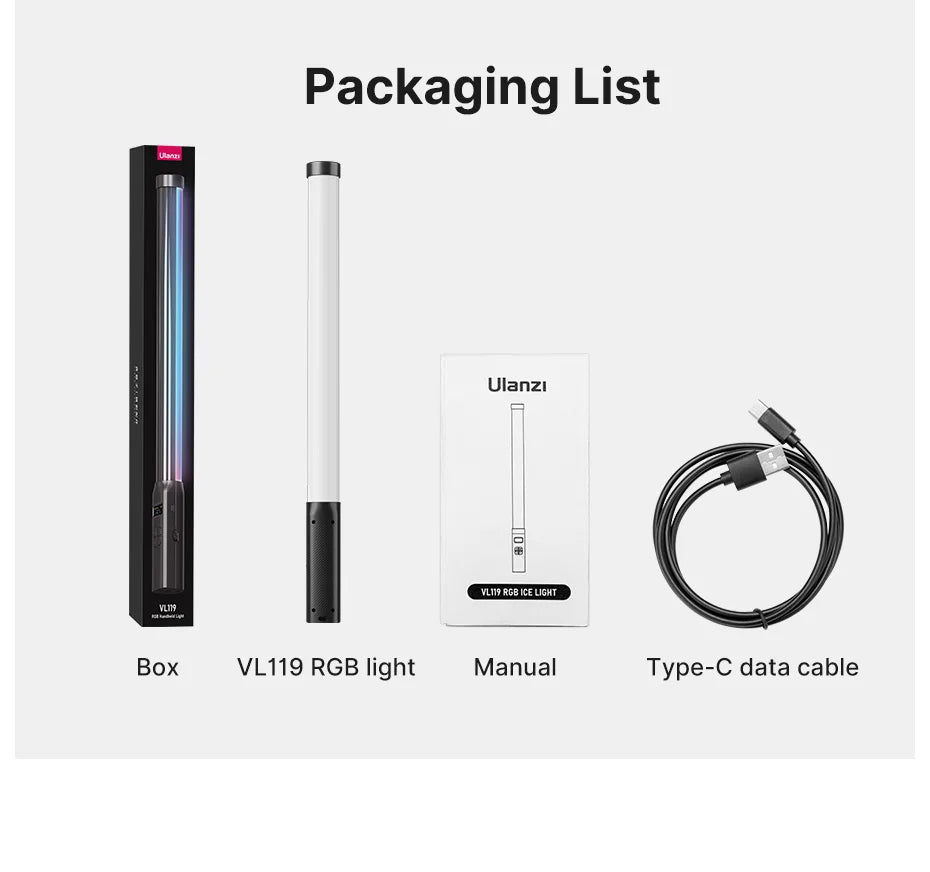 Ulanzi VL119 Handheld RGB LED Light Wand