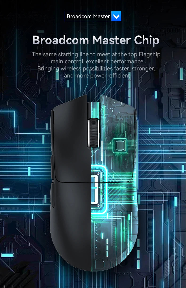 X11 Lightweight Wireless Gaming Mouse with RGB Backlight Charging, Up to 22K DPI, PAW3311 Optical Sensor, HUYU Swit