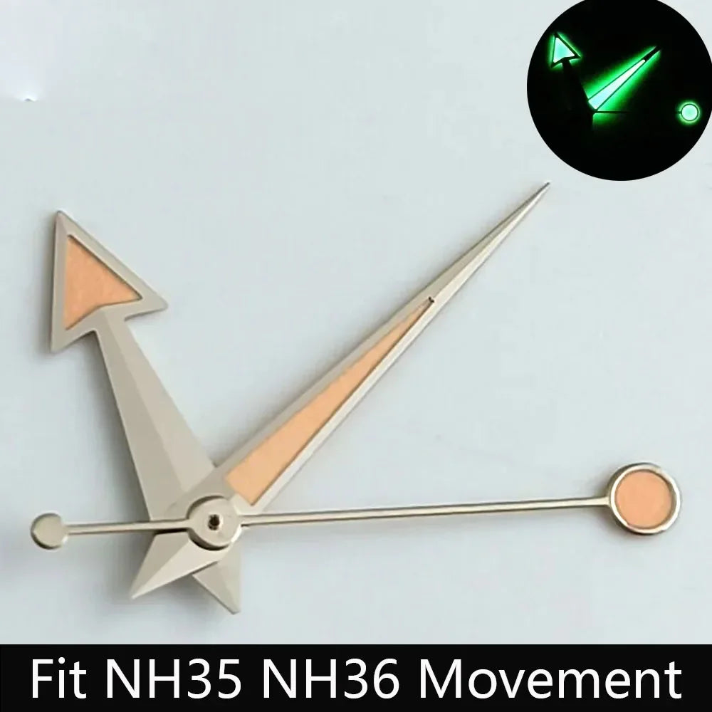 High Quality Watch Pointer Green/Blue-Green Glow Suitable for N H35/NH36 Sports Watch Pointer Watch Accessories