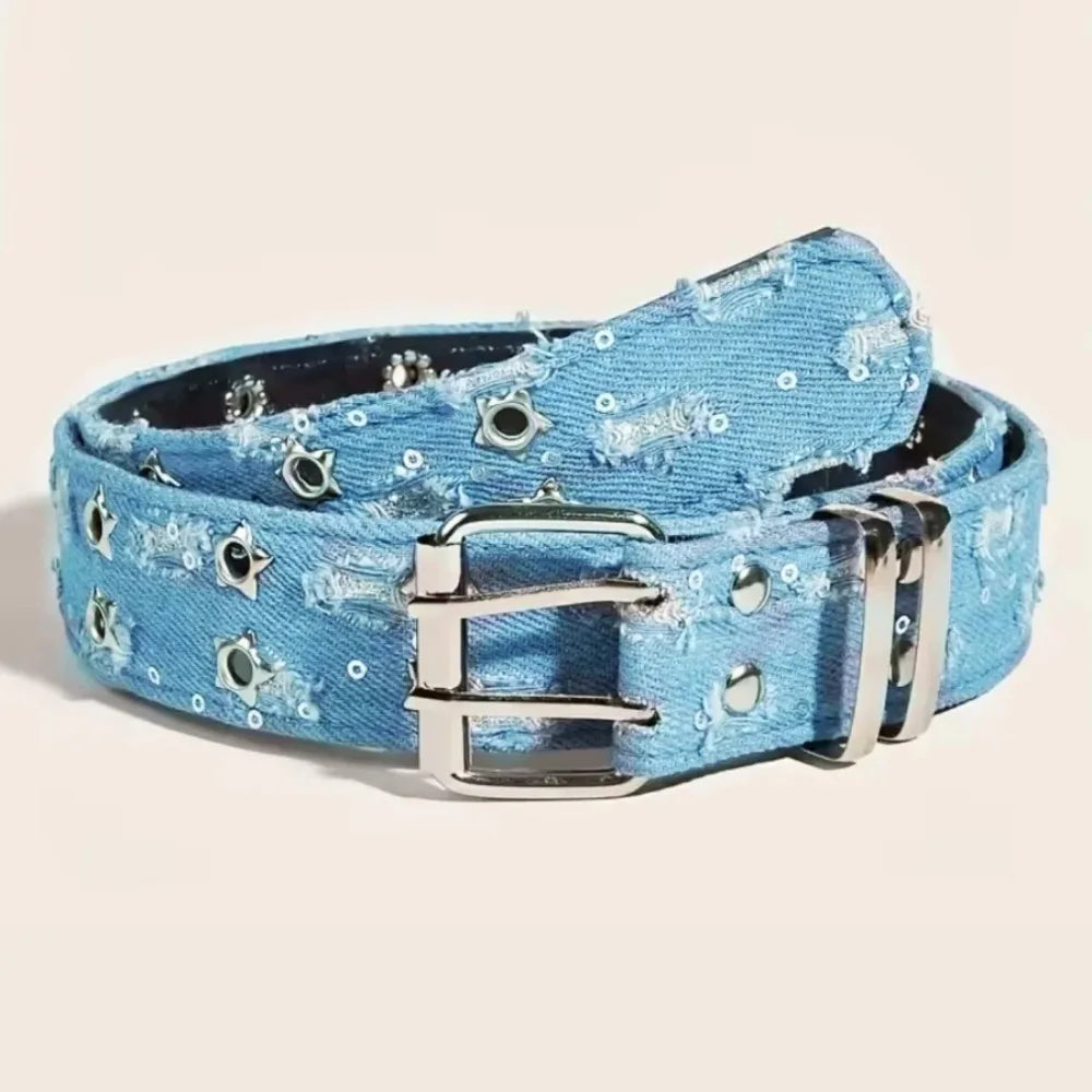 Y2K Star Hollow Punk Belt