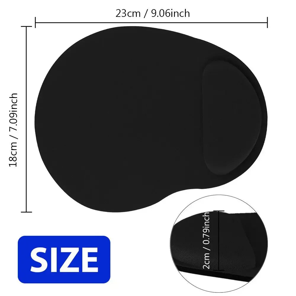 Ergonomic Wrist Rest Mouse Pad with Memory Foam - Non-Slip Gel Support Wrist Pad for Computer PC Laptop