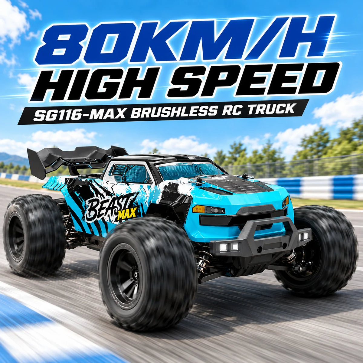 RC Car Buggy 1:16 4 Wheel Drive Off-Road SG116MAX PRO Vehicle Optional Brushless Motor Anti-Slip Tire Remote Control Racing Truck