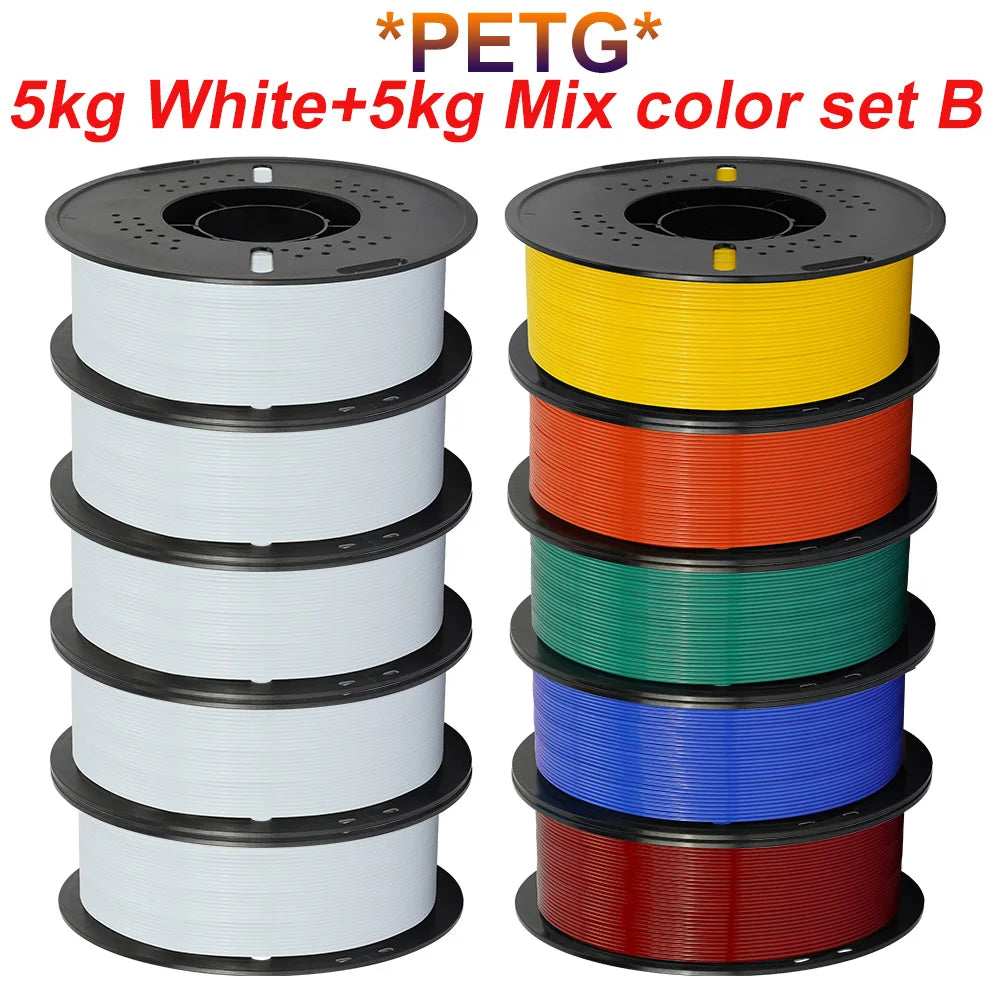 KINGROON PLA & PETG Filament Bundle, 10kg