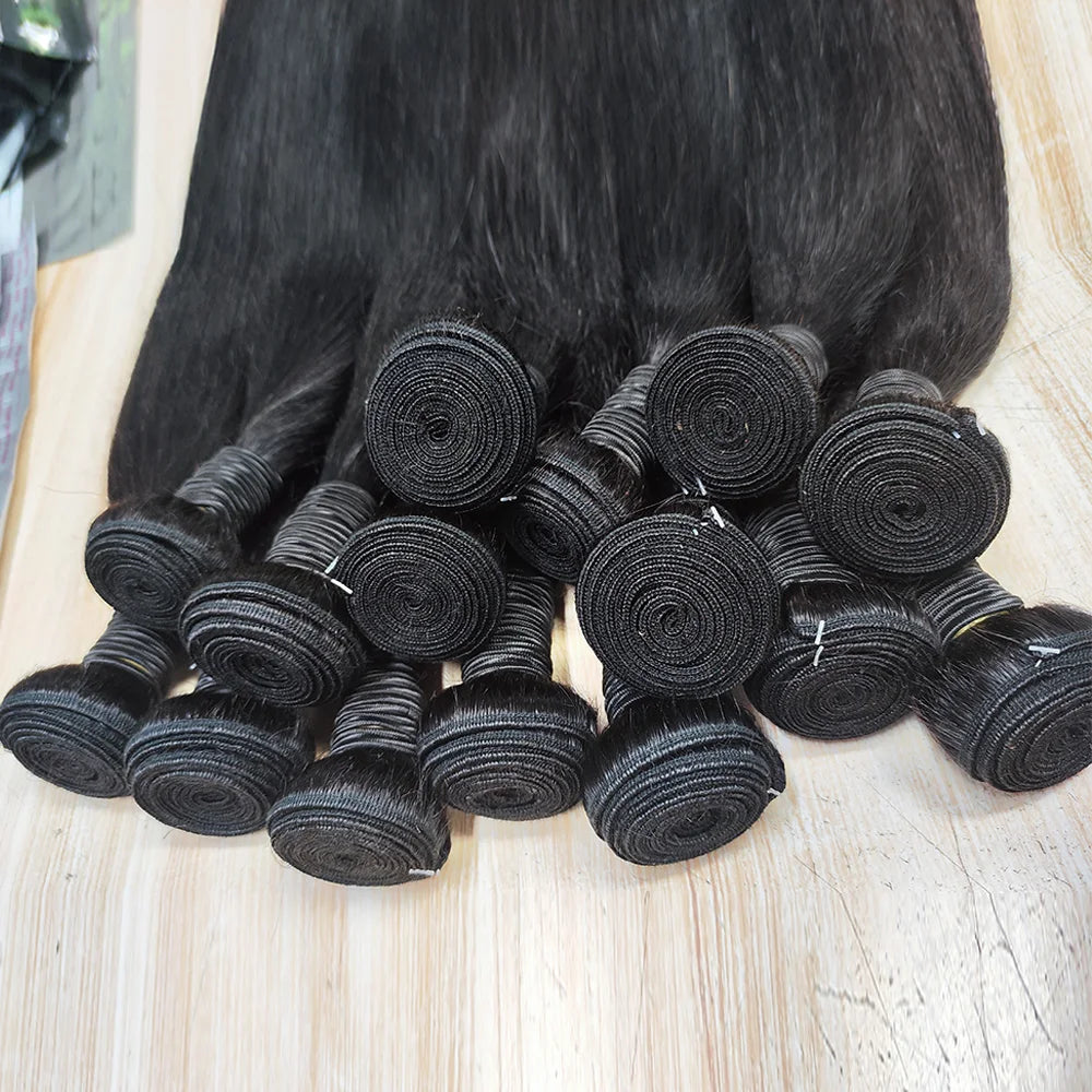 Straight Human Hair Bundles, 3 Pack